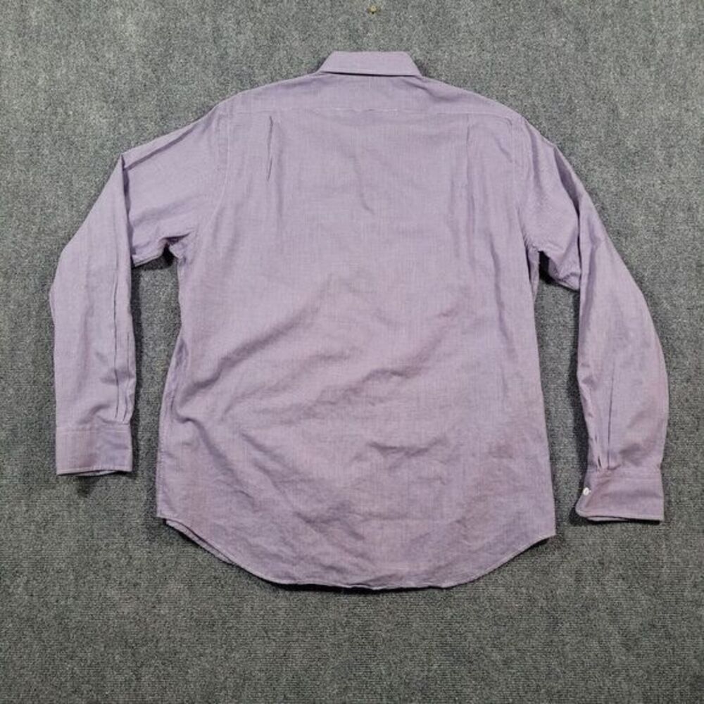 Ralph Lauren RL Twill Shirt Mens Large Micro‎ Gingham Check Button Down Purple - Picture 3 of 10